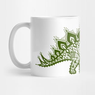 Stegosaurus Lace - Green Mug